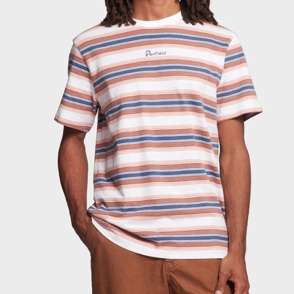 NWT - Penfield Men’s Bear Ombré Stripe T Shirt - Size L - Picture 2 of 9